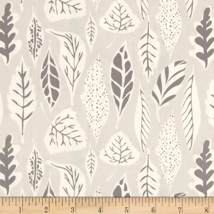 Hello Bear Leaflet Eucalyptus Fabric by the Yard | 100% Cotton-Fabric-Dawn-Jack and Jill Boutique