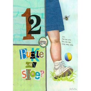 1, 2 Buckle My Shoe - Boy | Canvas Wall Art-Canvas Wall Art-Jack and Jill Boutique