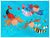 3 Mermaids Swimming Wall Art-Wall Art-Jack and Jill Boutique