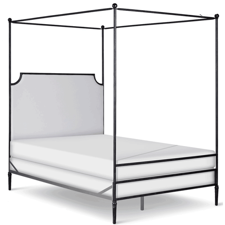Corsican Iron Canopy Bed 43428 | Straight Canopy Olivia Bed-Canopy Bed-Jack and Jill Boutique