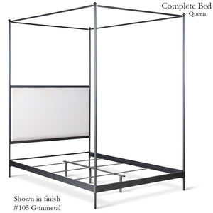 Corsican Iron Canopy Bed 43788 | Upholstered Canopy Bed-Canopy Bed-Jack and Jill Boutique