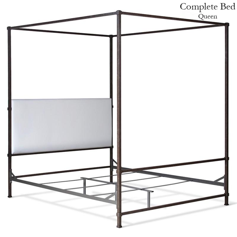 Corsican Iron Canopy Bed 43808 | Upholstered Canopy Bed-Canopy Bed-Jack and Jill Boutique