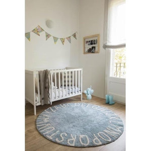 Round ABC Machine Washable Rugs - 5 Feet - Cotton-Rugs-Jack and Jill Boutique