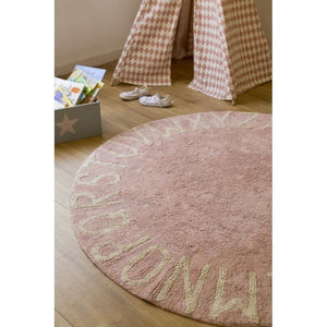 Round ABC Machine Washable Rugs - 5 Feet - Cotton-Rugs-Jack and Jill Boutique