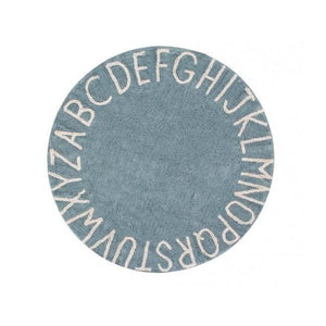 Round ABC Machine Washable Rugs - 5 Feet - Cotton-Rugs-Jack and Jill Boutique