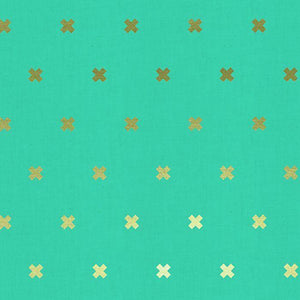 XOXO in Toy Boat Gold Fabric by the Yard | 100% Cotton-Fabric-Jack and Jill Boutique