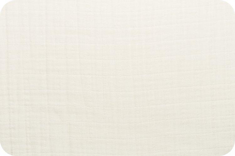 Solid Embrace Ivory | Double Gauze Cotton-Fabric-Fabric By Yard-Jack and Jill Boutique