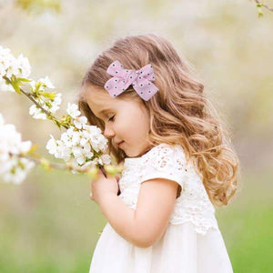 Floral hair clips bows for toddler girls - girl hair accessories barrettes - bow alligator clip for Teens Kids Toddlers (Linen Mix)-BEAUTY-Jack and Jill Boutique