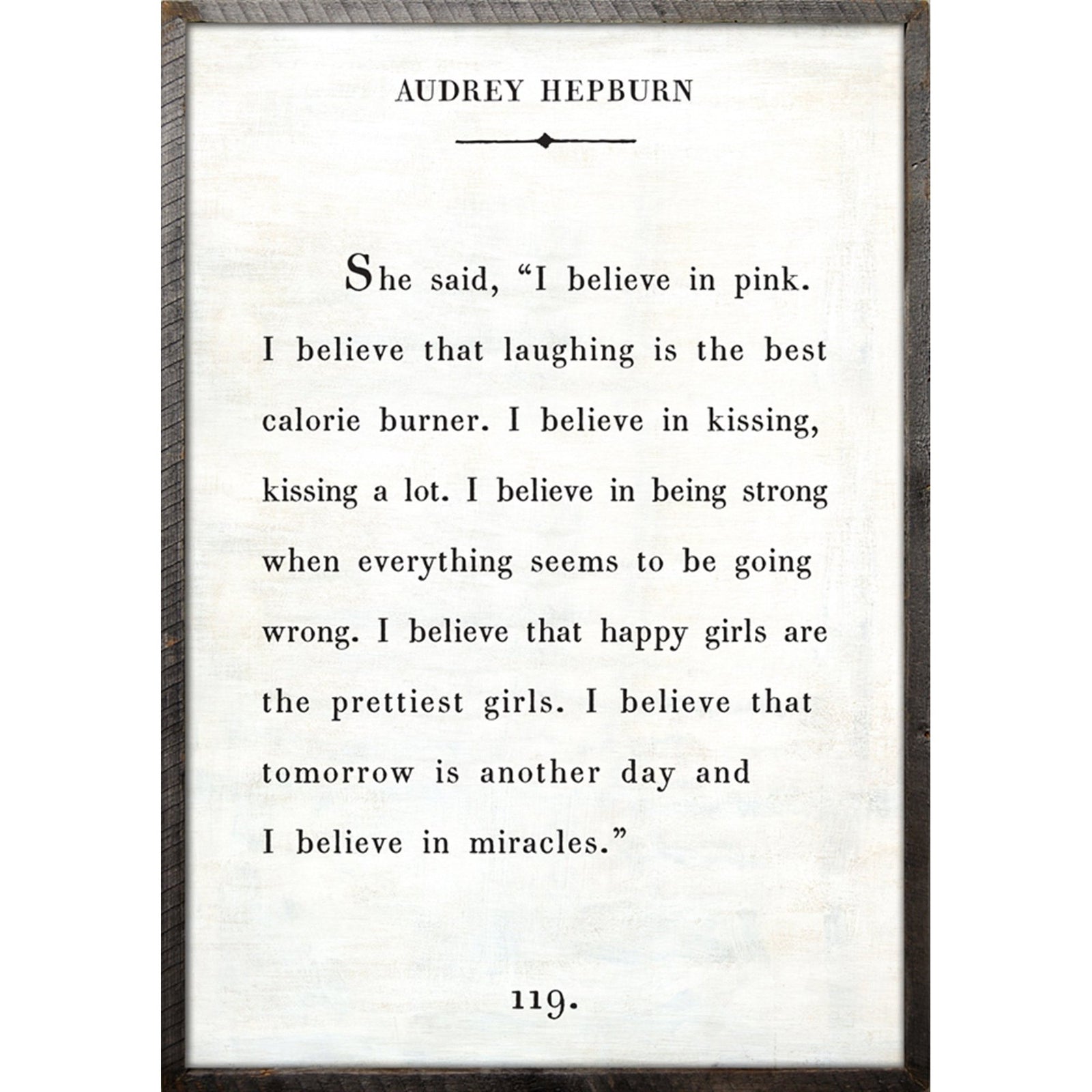 Audrey Hepburn - Book Collection Art Print-Art Print-17" x 25"-White-Grey Wood Frame-Jack and Jill Boutique