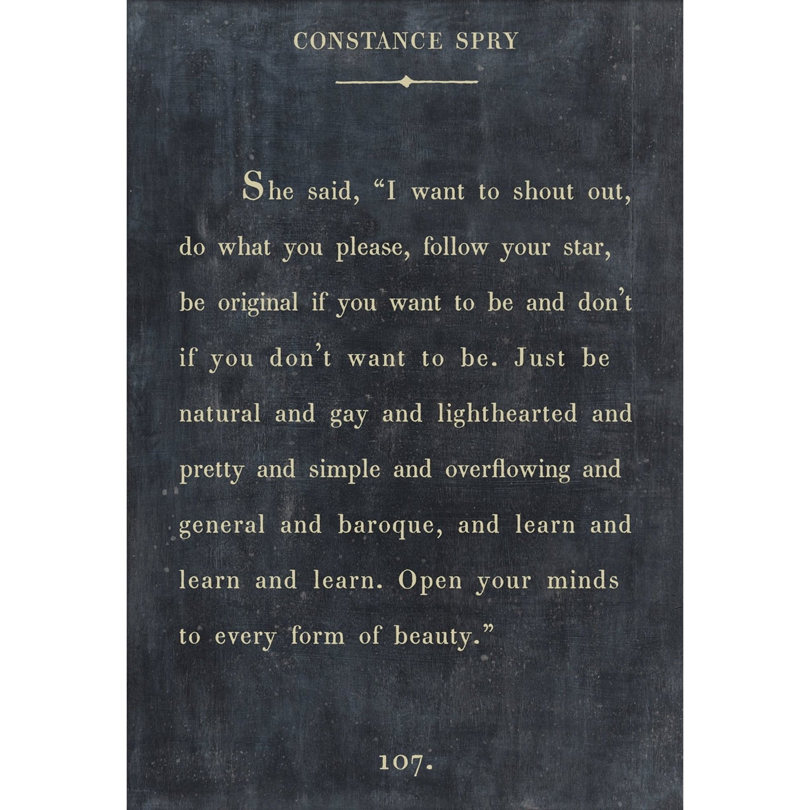 Constance Spry - Book Collection Art Print-Art Print-17" x 25"-Charcoal-Gallery Wrap-Jack and Jill Boutique
