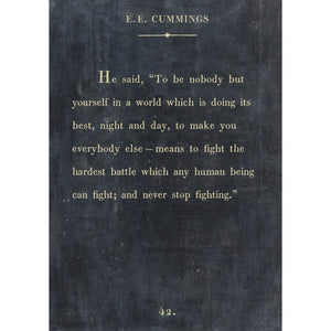 E. E. Cummings - Book Collection Art Print-Art Print-Jack and Jill Boutique