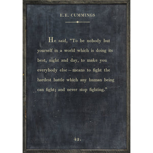 E. E. Cummings - Book Collection Art Print-Art Print-Jack and Jill Boutique