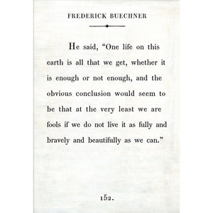 Frederick Buechner - Book Collection Art Print-Art Print-Jack and Jill Boutique