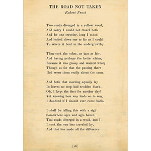 The Road Not Taken - Poetry Collection Art Print-Art Print-Jack and Jill Boutique