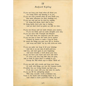 If - Poetry Collection Art Print-Art Print-Jack and Jill Boutique
