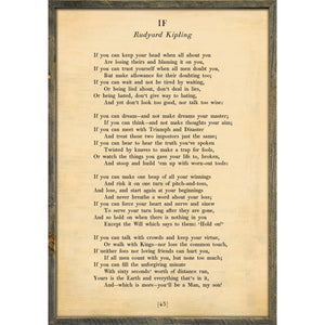 If - Poetry Collection Art Print-Art Print-Jack and Jill Boutique