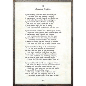 If - Poetry Collection Art Print-Art Print-Jack and Jill Boutique