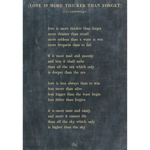 Love is More Thicker - Poetry Collection Art Print-Art Print-Jack and Jill Boutique
