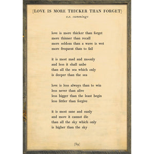 Love is More Thicker - Poetry Collection Art Print-Art Print-Jack and Jill Boutique