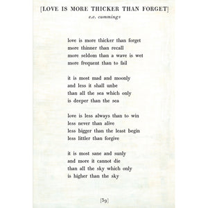 Love is More Thicker - Poetry Collection Art Print-Art Print-Jack and Jill Boutique