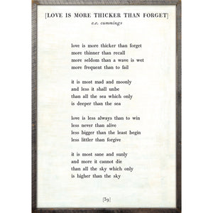 Love is More Thicker - Poetry Collection Art Print-Art Print-Jack and Jill Boutique