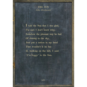 The Sun - Poetry Collection Art Print-Art Print-Jack and Jill Boutique