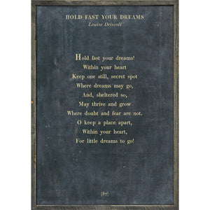 Hold Fast Your Dreams - Poetry Collection Art Print-Art Print-Jack and Jill Boutique