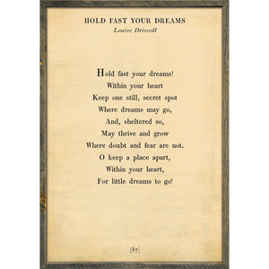Hold Fast Your Dreams - Poetry Collection Art Print-Art Print-Jack and Jill Boutique