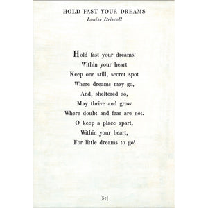 Hold Fast Your Dreams - Poetry Collection Art Print-Art Print-Jack and Jill Boutique
