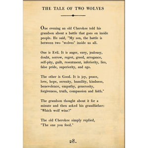 The Tale of Two Wolves - Book Collection Art Print-Art Print-Jack and Jill Boutique