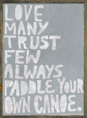 ART PRINT - PADDLE YOUR OWN CANOE-Art Print-Jack and Jill Boutique