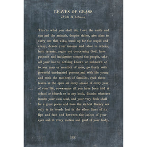 Leaves of Grass- Poetry Collection Art Print-Art Print-Jack and Jill Boutique