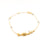 GOLD PLATED BRACELET WITH WHITE & BLACK ZIRCON AND LABRADORITE BEADS-Jewelry-Jack and Jill Boutique