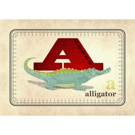 A is for Alligator | Canvas Wall Art-Canvas Wall Art-Jack and Jill Boutique