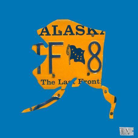 Alaska License Plate Map- BLUE | Canvas Wall Art-Canvas Wall Art-Jack and Jill Boutique