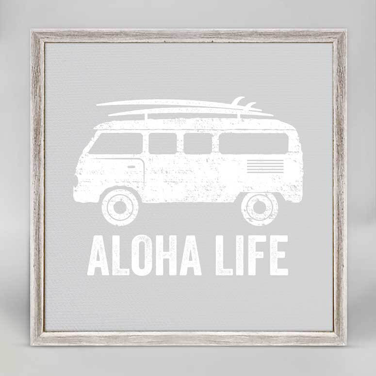 Aloha Life - Mini Framed Canvas-Mini Framed Canvas-Jack and Jill Boutique