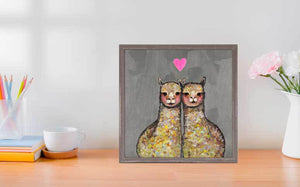 Alpaca Love - Mini Framed Canvas-Mini Framed Canvas-Jack and Jill Boutique