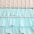 Aqua and Gold Dot Ruffle | Crib Baby Bedding Set-Crib Bedding Set-Jack and Jill Boutique