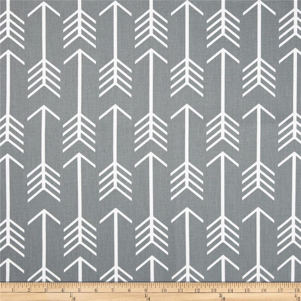Arrow Print Fabric-Fabric-Cool Gray-Jack and Jill Boutique