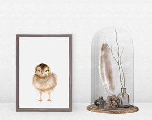 Baby Chick Portrait - Mini Framed Canvas-Mini Framed Canvas-Jack and Jill Boutique