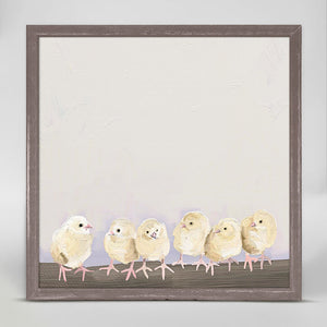 Baby Chicks - Mini Framed Canvas-Mini Framed Canvas-Jack and Jill Boutique