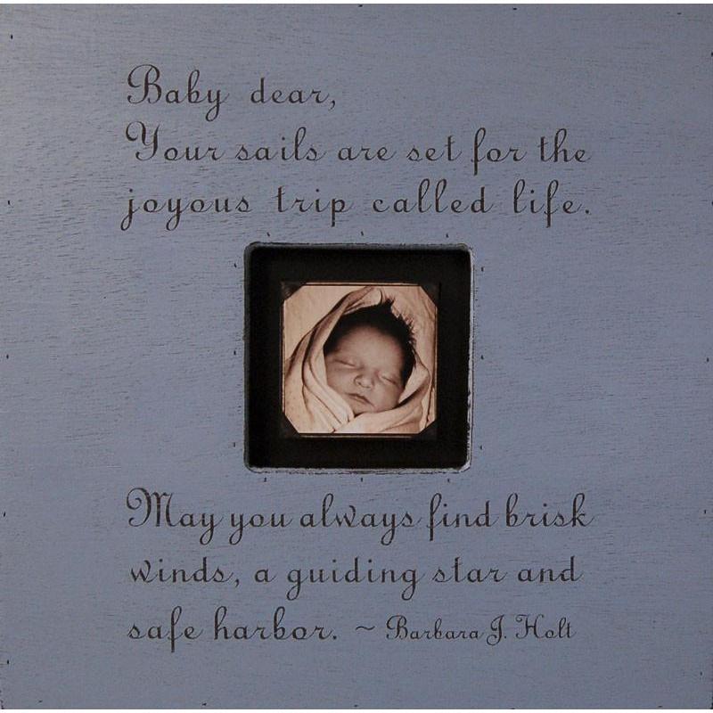 Handmade Wood Photobox with quote "Baby Dear"-Photoboxes-Jack and Jill Boutique
