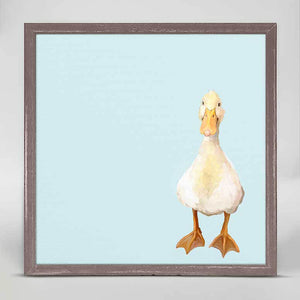 Baby Duck - Mini Framed Canvas-Mini Framed Canvas-Jack and Jill Boutique