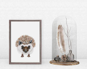 Baby Hedgehog Portrait - Mini Framed Canvas-Mini Framed Canvas-Jack and Jill Boutique