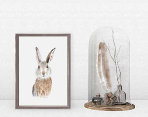 Baby Rabbit Portrait - Mini Framed Canvas-Mini Framed Canvas-Jack and Jill Boutique