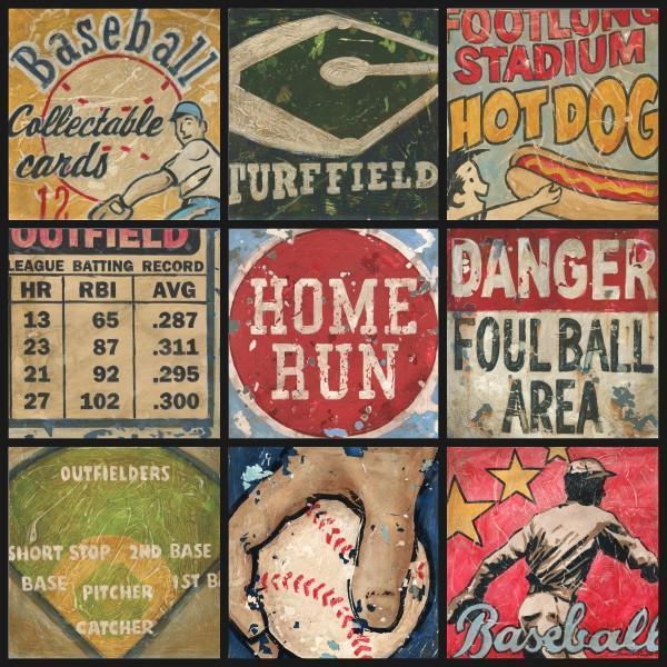 Baseball Collage | America's Favorite Pastime Collection | Canvas Art Prints-Canvas Wall Art-Jack and Jill Boutique