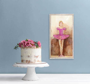 Belle of the Ballet - Pink Mini Framed Canvas-Mini Framed Canvas-Jack and Jill Boutique