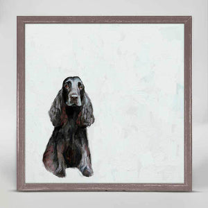 Best Friend - Black Cocker Spaniel Mini Framed Canvas-Mini Framed Canvas-Jack and Jill Boutique