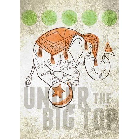 Big Top Elephant | Canvas Wall Art-Canvas Wall Art-Jack and Jill Boutique