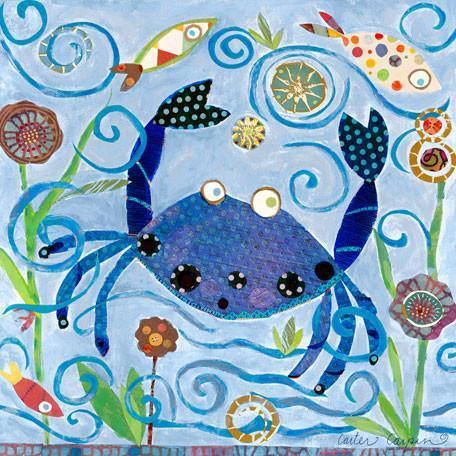 Blue Crab | Canvas Wall Art-Canvas Wall Art-Jack and Jill Boutique